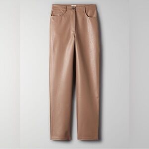 Aritzia Wilfred Melina Faux Leather Pants